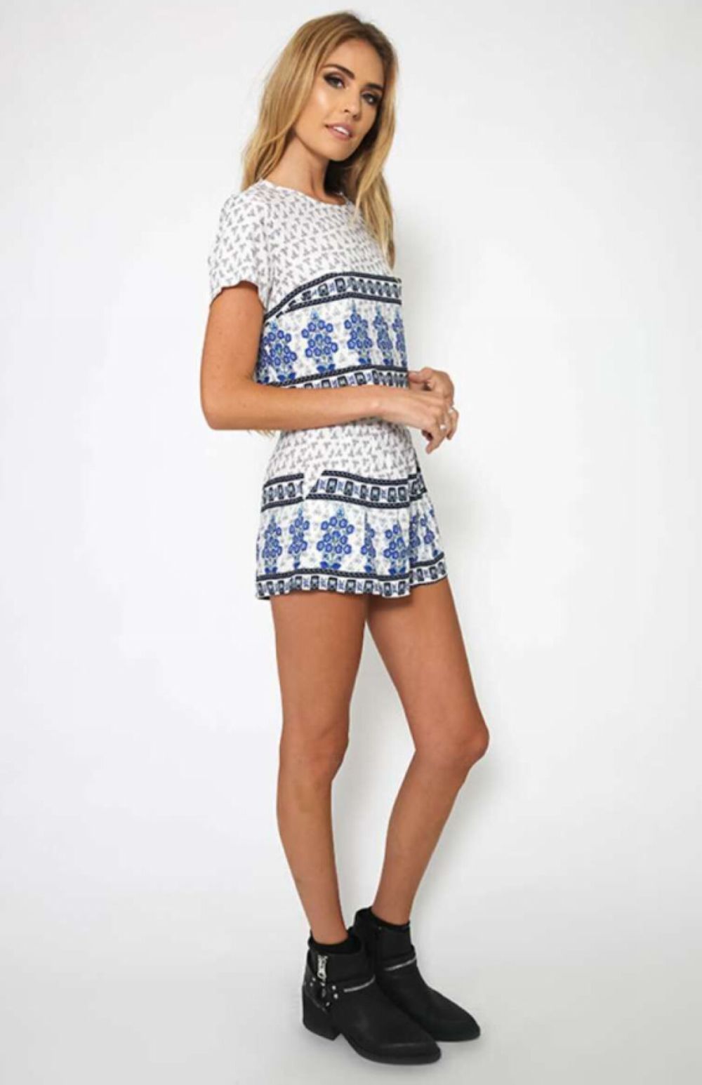 F2464-2 JASPERS SHORTS - PRINT